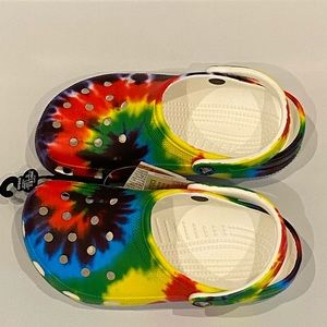 Crocs Clogs Bright Tie Dye Mens Sizes 5 6 7 8 9 New!